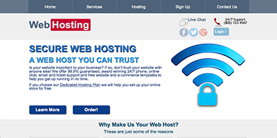 free web hosting template